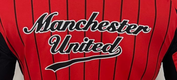 2025 Man Utd MLB Player Version New Pattern Jersey