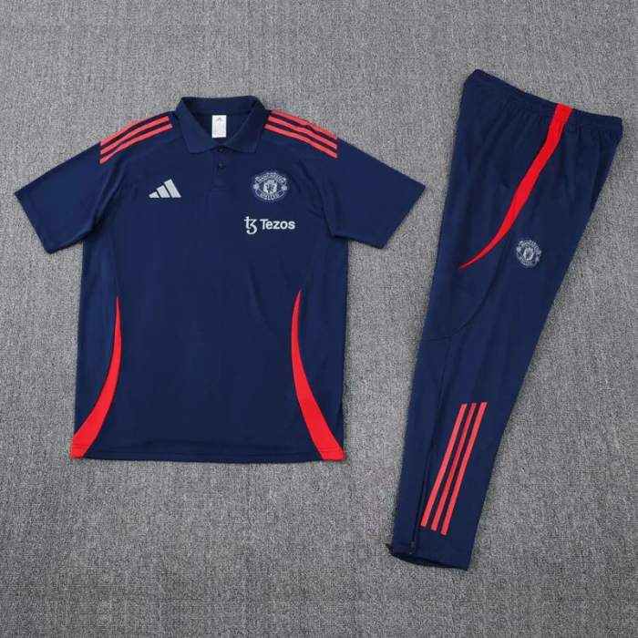 25-26 Man Utd High Quality Polo Tracksuit