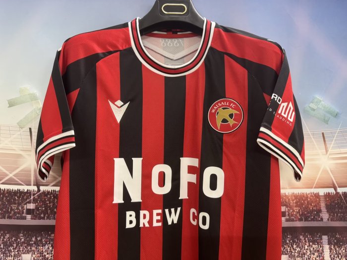 25-26 Walsall Home Fans Soccer Jersey
