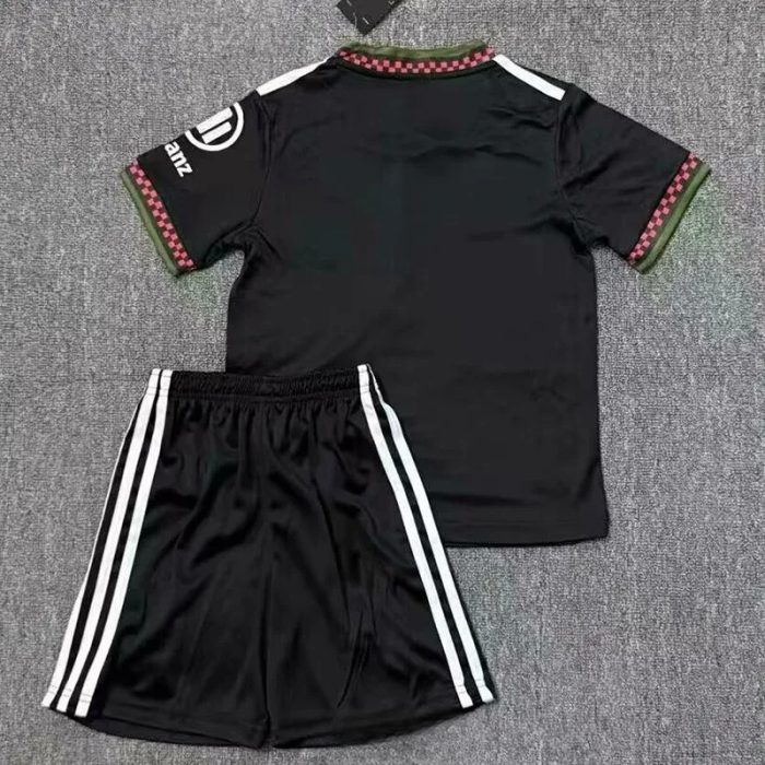 25-26 Bayern Black Kids Soccer Jersey