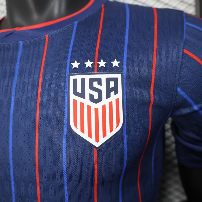 25-26 USA Away Player Version Soccer Jersey*四星