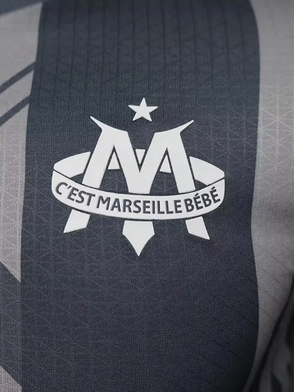 25-26 Marseille Grey Joint Edition Player Version Training shirts