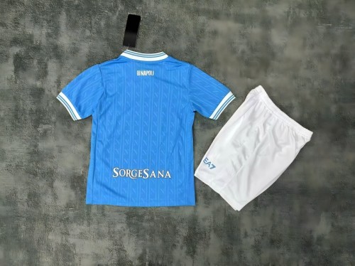 25-26 Napoli Home Kids Soccer Jersey