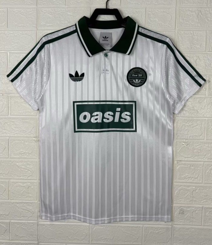 2025 AD Oasis Joint Edition White Polo Short Sleeve