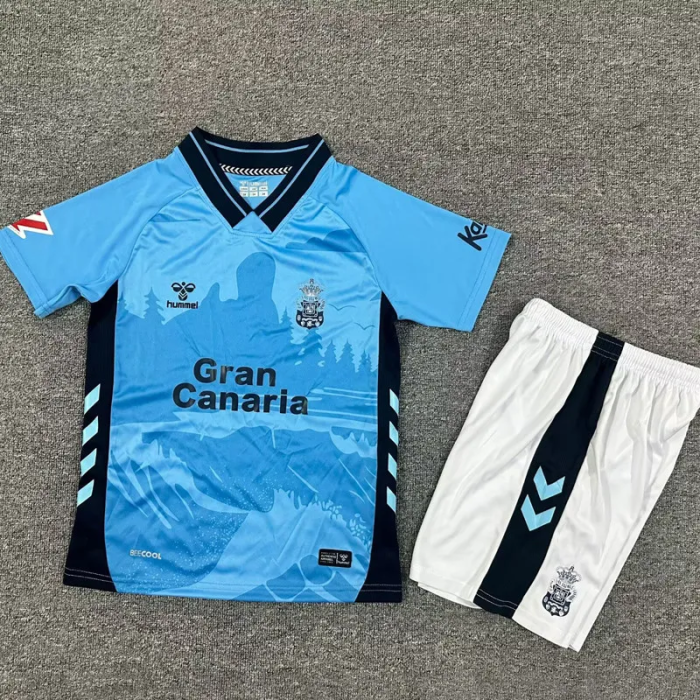 25-26 Las Palmas Away Kids Soccer Jersey 1:1 Thai Quality