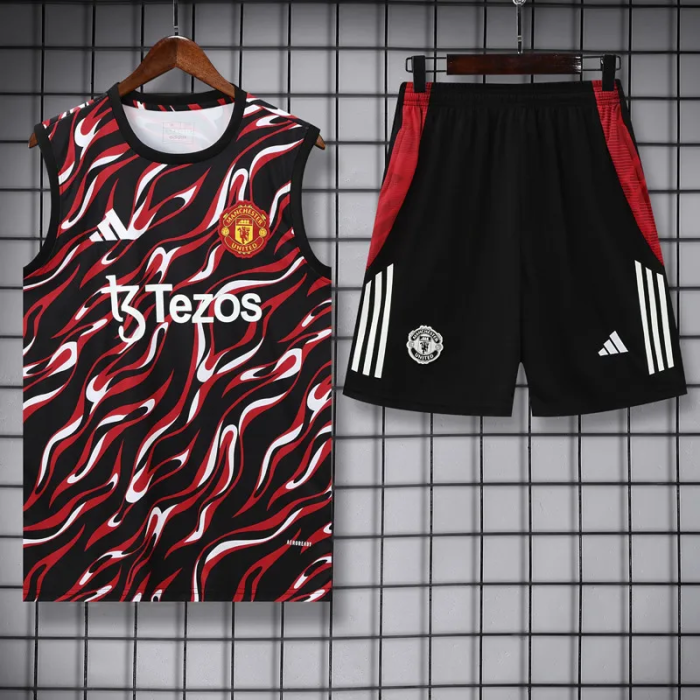 25-26 Man Utd High Quality Tank Top And Shorts Suit