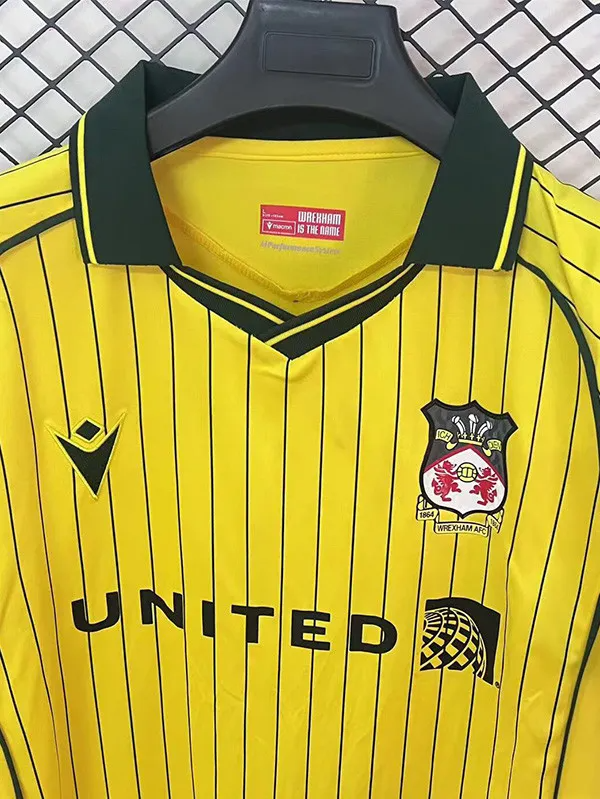 25-26 Wrexham FC Away Fans Soccer Jersey 1:1 Thai Quality