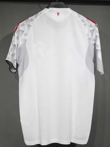 25-26 Man Utd Grey White Special Edition Player Version Training shirts 1:1 Thai Quality