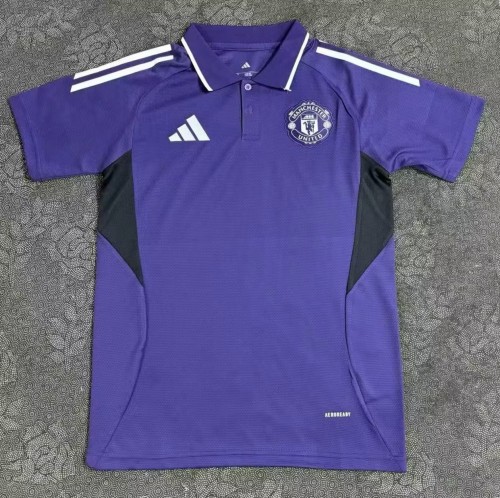 25-26 Man Utd Purple Polo Short Sleeve