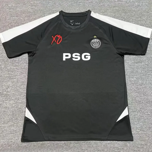 25-26 PSG Black XO Special Edition Fans Training shirts 1:1 Thai Quality
