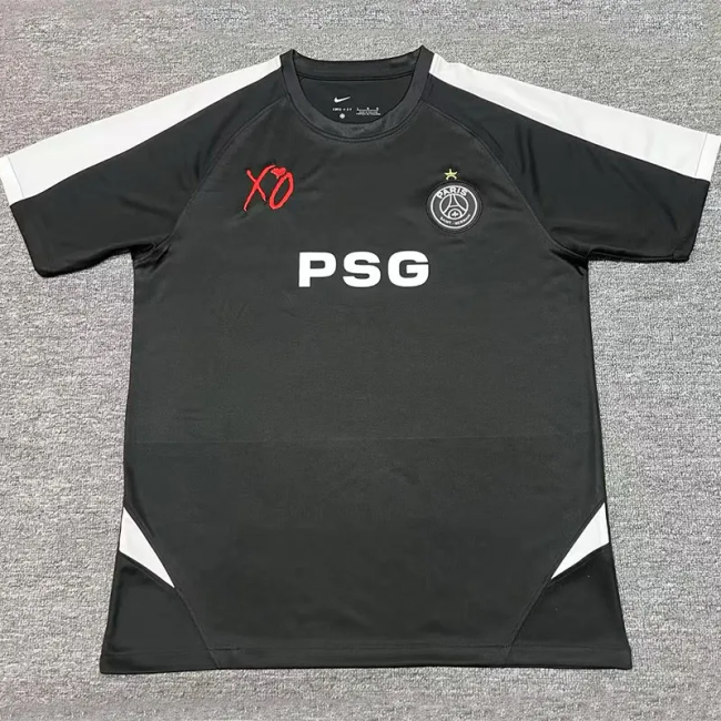 25-26 PSG Black XO Special Edition Fans Training shirts 1:1 Thai Quality