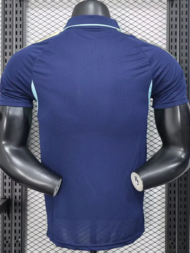 25-26 Club America Royal Blue Player Version Training Shirts 1:1 Thai Quality