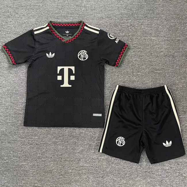 25-26 Bayern Third Kids Soccer Jersey 1:1 Thai Quality