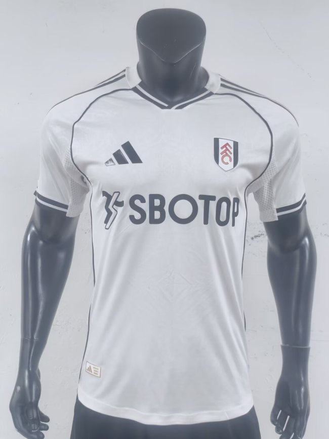 25-26 Fulham Home Player Version Soccer Jersey 1:1 Thai Quality