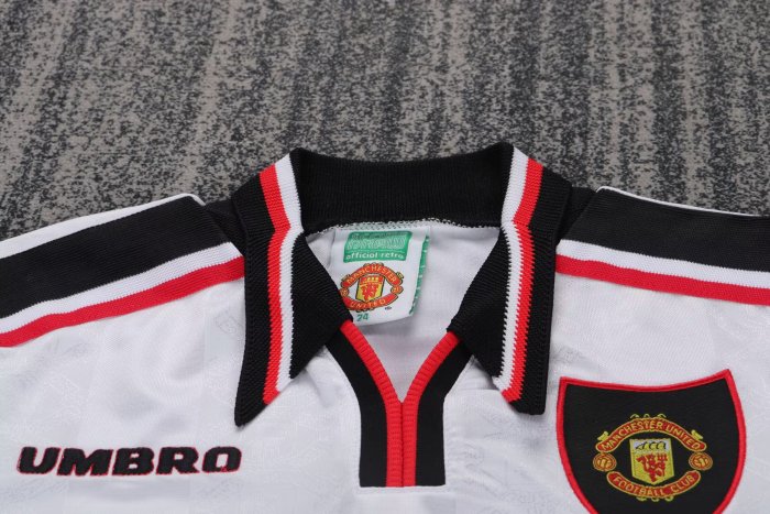 1998 Man Utd Away Retro Kids Soccer Jersey 1:1 Thai Quality