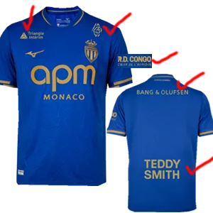 25-26 Monaco Away Player Version Soccer Jersey 1:1 Thai Quality
