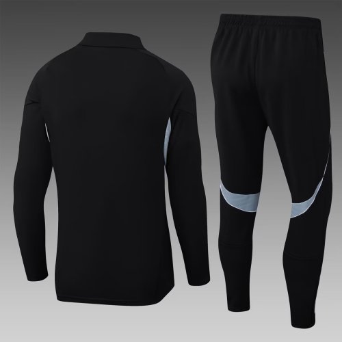 2025 AD Black Half Pull Tracksuit 