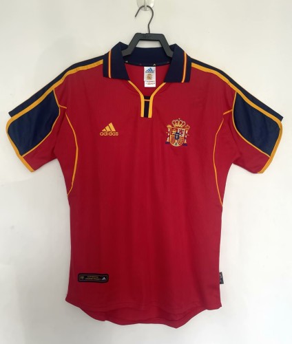 2000 Spain Home Retro Soccer Jersey