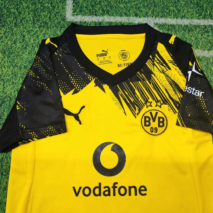 25-26 Dortmund Home Kids Soccer Jersey