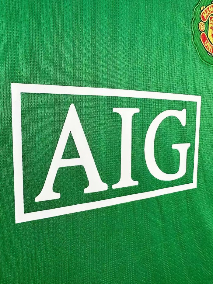 2007-2008 Man Utd Goalkeeper Retro Soccer Jersey