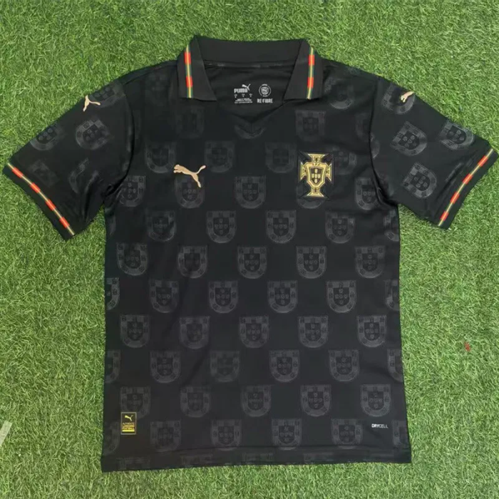 26-27 Portugal Black Fans Soccer Jersey 1:1 Thai Quality