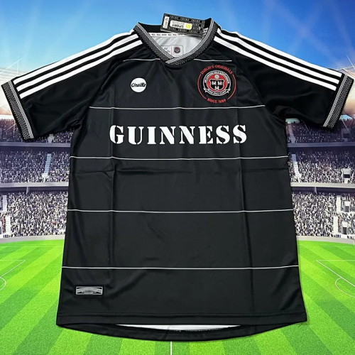 25-26 Bohemian FC Black Training shirts 1:1 Thai Quality