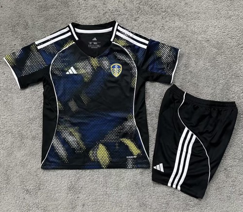 25-26 Leeds United Third Kids Soccer Jersey 1:1 Thai Quality*空白版