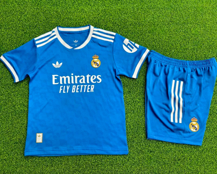 25-26 RMA Third Kids Player Version Soccer Jersey 1:1 Thai Quality (球员童装)