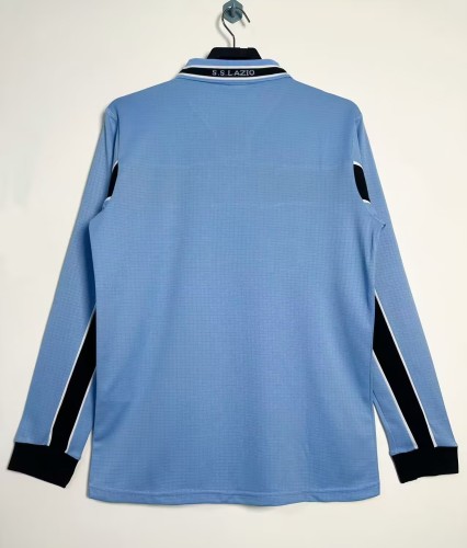 1998-1999 Lazio Home Long sleeves Retro Soccer Jersey
