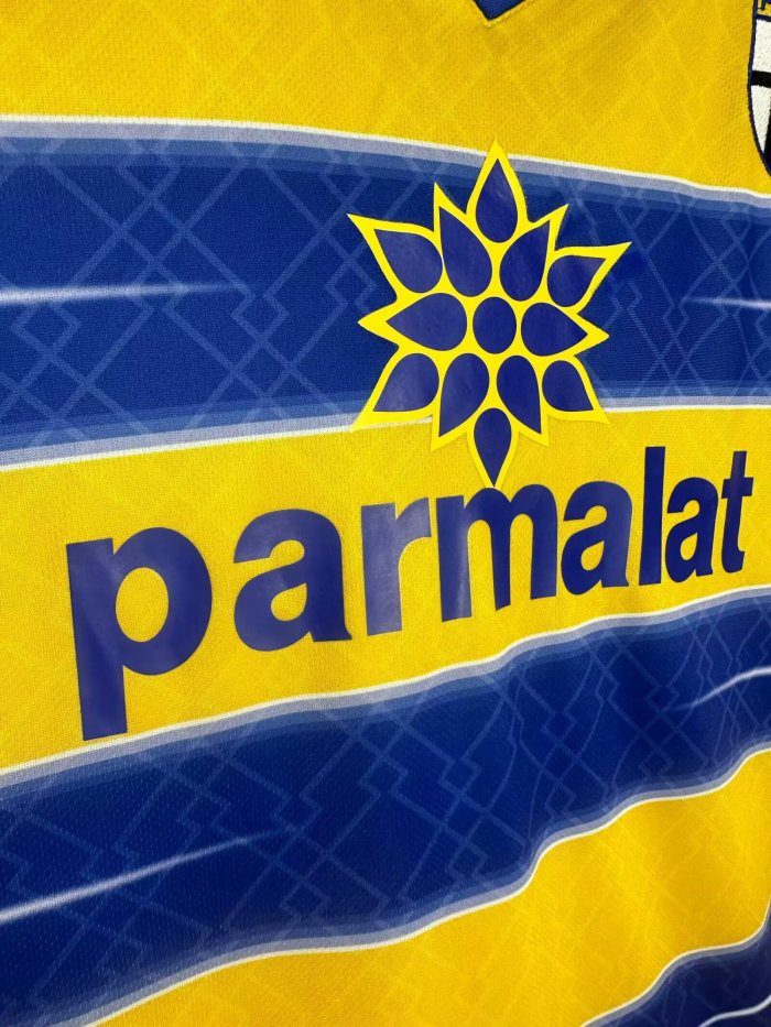 1998-1999 Parma Home Long sleeves Retro Soccer Jersey