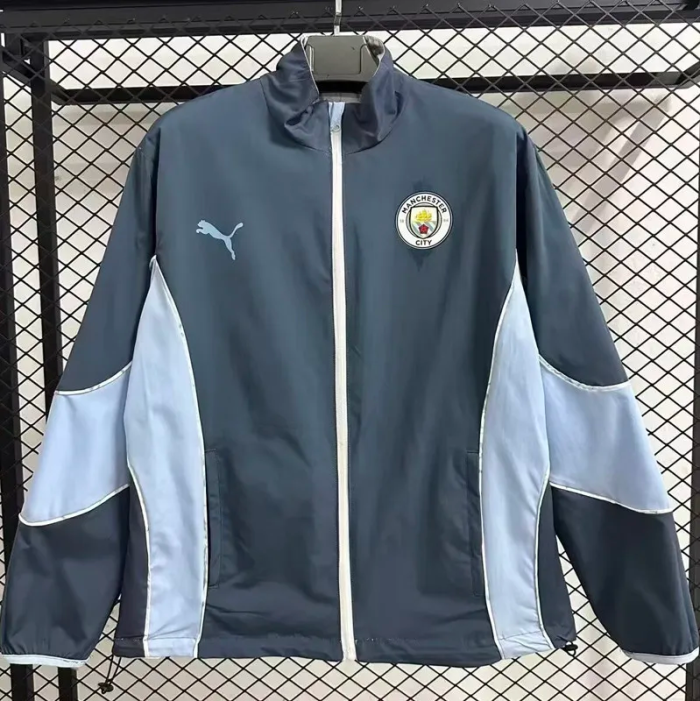 2025 Man City Double Sided Windbreaker (双面风衣)