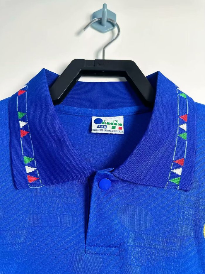 1994 Italy Home Long sleeves Retro Soccer Jersey