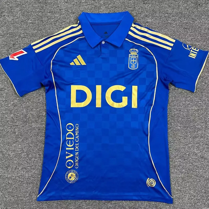 25-26 Real Oviedo Home Fans Soccer Jersey 1:1 Thai Quality