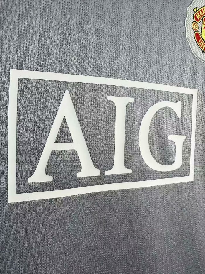 2007-2008 Man Utd Goalkeeper Retro Soccer Jersey