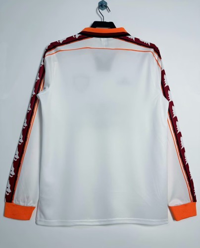 1998-1999 Roma Away Long Sleeve Retro Soccer Jersey