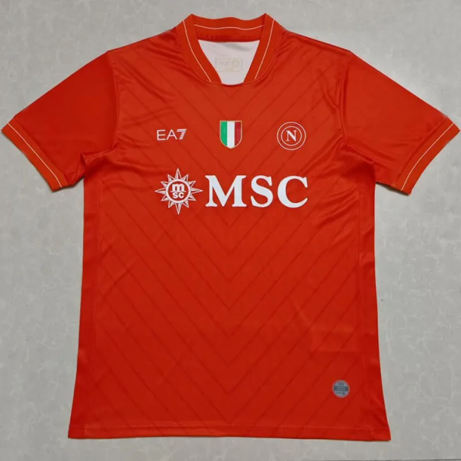 25-26 Napoli Orange Goalkeeper Fans Soccer Jersey 1:1 Thai Quality