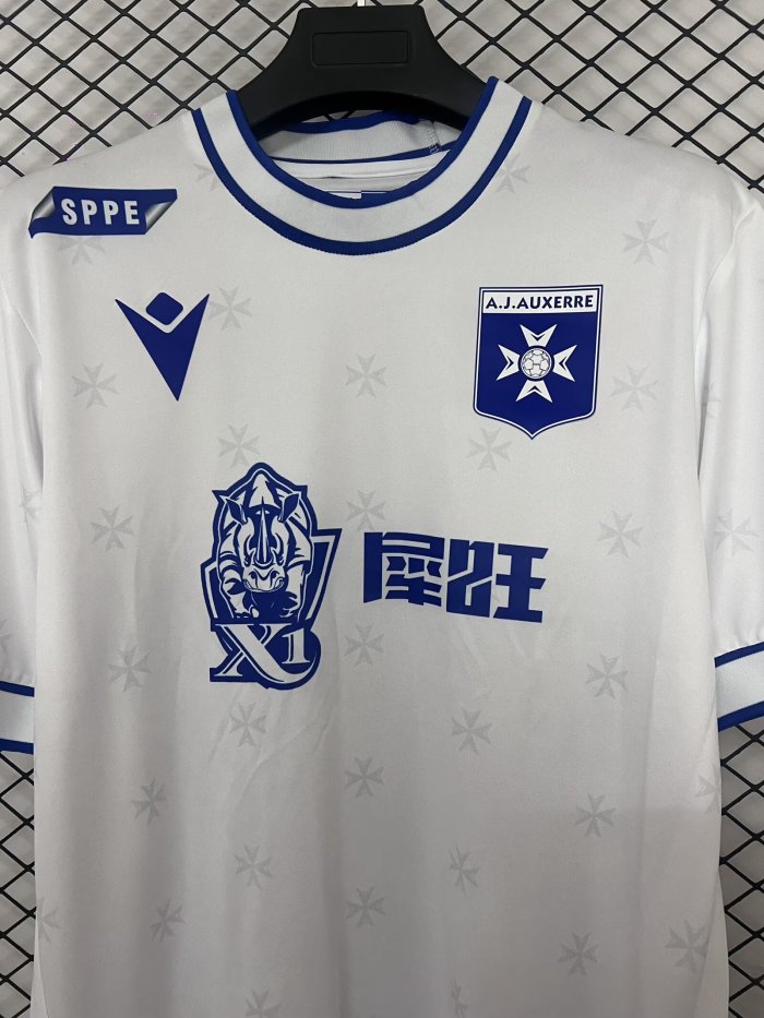 25-26 AJ Auxerre Home Fans Soccer Jersey 1:1 Thai Quality
