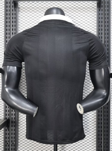 2025 AD Black Player Version Polo Short Sleeve 1:1 Thai Quality