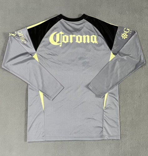 25-26 Club America Black GoalKeeper Long Sleeve Soccer Jersey 1:1 Thai Quality(长袖)