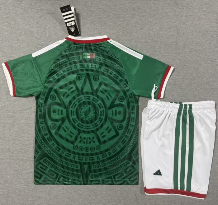 25-26 Mexico Home Kids Soccer Jersey 1:1 Thai Quality