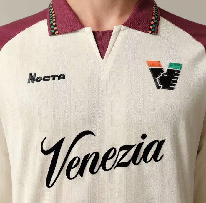 25-26 Venezia FC Away Long sleeves Fans Soccer Jersey 1:1 Thai Quality