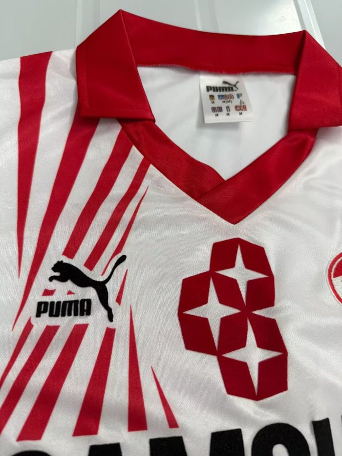 1990-1991 FC Köln Home Retro Soccer Jersey