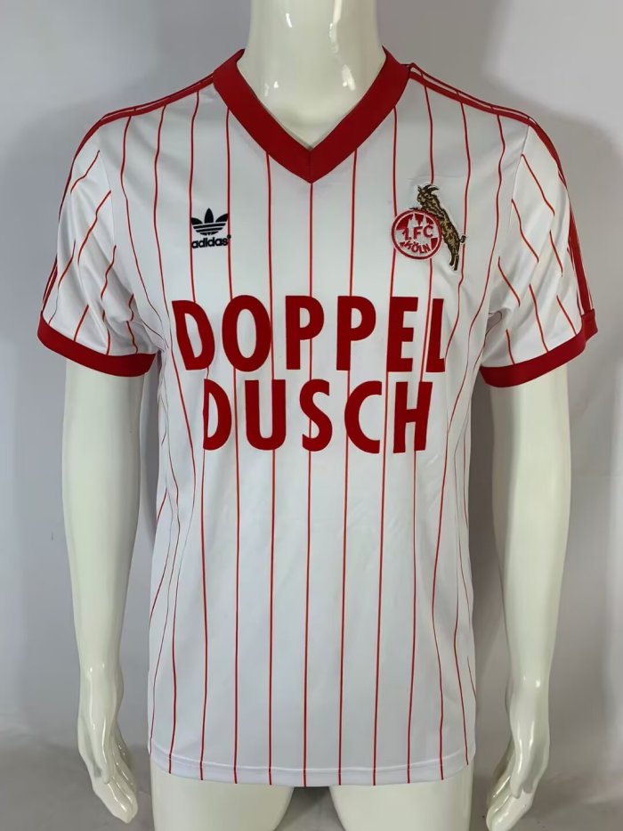 1982-1983 FC Köln Home Retro Soccer Jersey