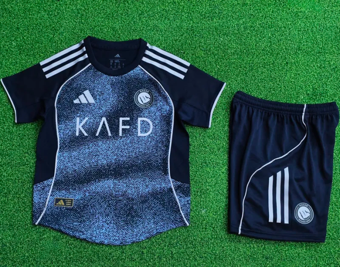 25-26 AL-Nassr Away Kids Player Version Soccer Jersey 1:1 Thai Quality (球员童装)