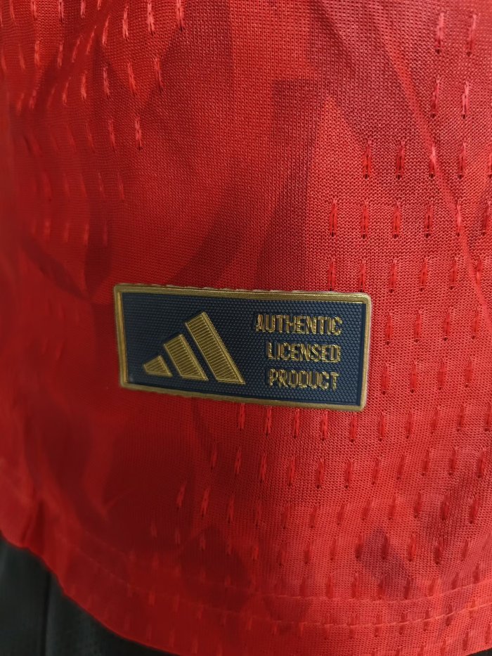 25-26 Belgium Home Player Version Soccer Jersey 1:1 Thai Quality