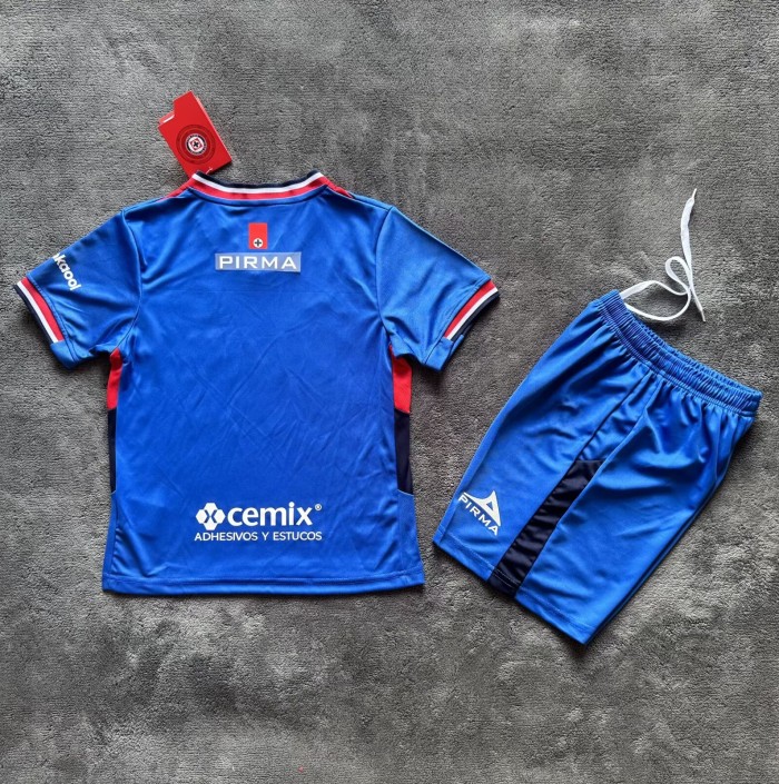 25-26 Cruz Azul Home Kids Soccer Jersey