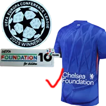 25-26 CHE Home Long Sleeve Player Version Soccer Jersey