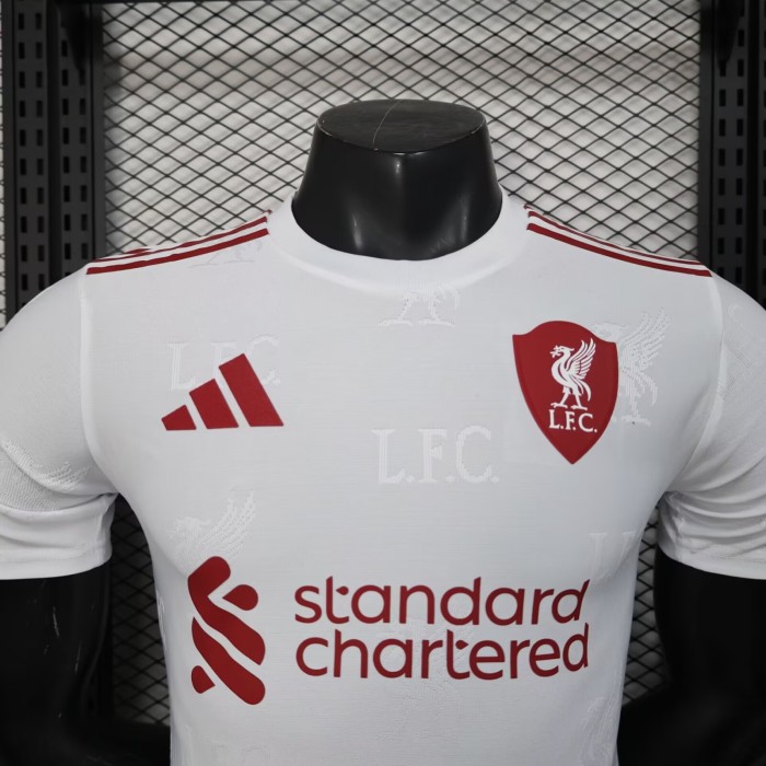 25-26 LIV White Special Edition Player Version Soccer Jersey