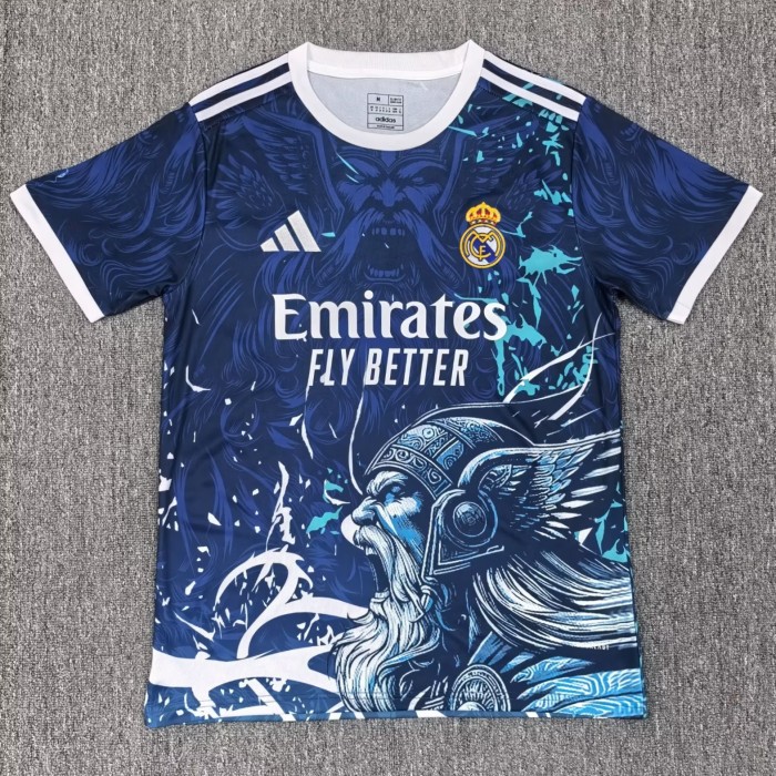 25-26 RMA Blue Special Edition Fans Soccer Jersey