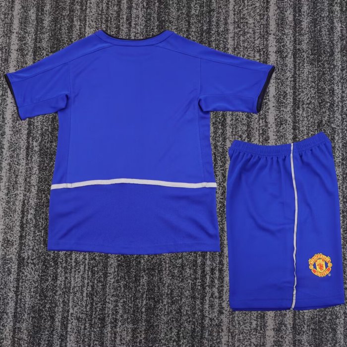2002-2003 Man Utd Third Retro Kids Soccer Jersey
